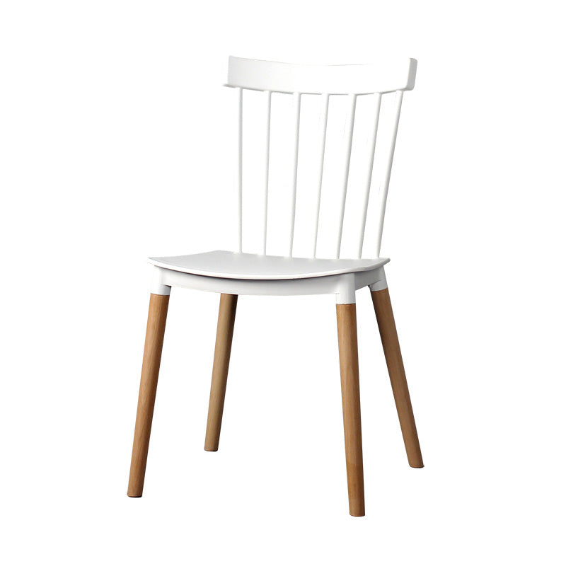 Contemporary Style Dining Room Chair Slat Back Stackable Side Chair for Kitchen Clearhalo ' kitchen&dining_furn' 'Dining Chairs' 'Dining Tables & Seating' 'dining_chair' 'furn' 'furn_dining_chair' 'Furniture' 'furniture_dining_chair' 'Kitchen & Dining Furniture' 'kitchen' 3703102