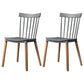 Contemporary Style Dining Room Chair Slat Back Stackable Side Chair for Kitchen Grey 2 Piece Set Clearhalo ' kitchen&dining_furn' 'Dining Chairs' 'Dining Tables & Seating' 'dining_chair' 'furn' 'furn_dining_chair' 'Furniture' 'furniture_dining_chair' 'Kitchen & Dining Furniture' 'kitchen' 3703103