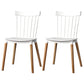 Contemporary Style Dining Room Chair Slat Back Stackable Side Chair for Kitchen White 2 Piece Set Clearhalo ' kitchen&dining_furn' 'Dining Chairs' 'Dining Tables & Seating' 'dining_chair' 'furn' 'furn_dining_chair' 'Furniture' 'furniture_dining_chair' 'Kitchen & Dining Furniture' 'kitchen' 3703108