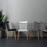 Contemporary Style Dining Room Chair Slat Back Stackable Side Chair for Kitchen Clearhalo ' kitchen&dining_furn' 'Dining Chairs' 'Dining Tables & Seating' 'dining_chair' 'furn' 'furn_dining_chair' 'Furniture' 'furniture_dining_chair' 'Kitchen & Dining Furniture' 'kitchen' 3703109