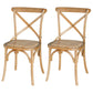 Country Style Bentwood Side Chair Cross Back Beech Armless Dining Chairs Wood 2 Piece Set Clearhalo ' kitchen&dining_furn' 'Dining Chairs' 'Dining Tables & Seating' 'dining_chair' 'furn' 'furn_dining_chair' 'Furniture' 'furniture_dining_chair' 'Kitchen & Dining Furniture' 'kitchen' 3703117