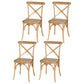 Country Style Bentwood Side Chair Cross Back Beech Armless Dining Chairs Wood 4 Piece Set Clearhalo ' kitchen&dining_furn' 'Dining Chairs' 'Dining Tables & Seating' 'dining_chair' 'furn' 'furn_dining_chair' 'Furniture' 'furniture_dining_chair' 'Kitchen & Dining Furniture' 'kitchen' 3703120