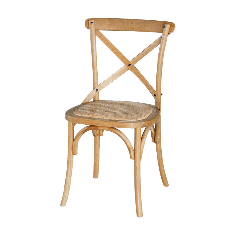 Country Style Bentwood Side Chair Cross Back Beech Armless Dining Chairs Clearhalo ' kitchen&dining_furn' 'Dining Chairs' 'Dining Tables & Seating' 'dining_chair' 'furn' 'furn_dining_chair' 'Furniture' 'furniture_dining_chair' 'Kitchen & Dining Furniture' 'kitchen' 3703124