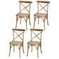 Country Style Bentwood Side Chair Cross Back Beech Armless Dining Chairs Smoke Gray 4 Piece Set Clearhalo ' kitchen&dining_furn' 'Dining Chairs' 'Dining Tables & Seating' 'dining_chair' 'furn' 'furn_dining_chair' 'Furniture' 'furniture_dining_chair' 'Kitchen & Dining Furniture' 'kitchen' 3703125