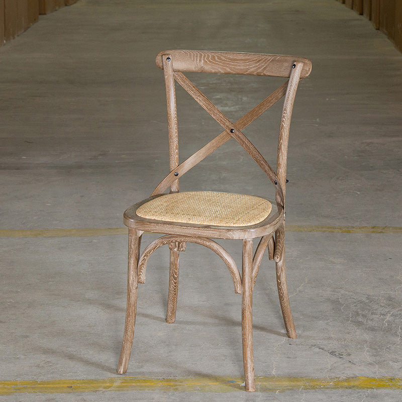 Country Style Bentwood Side Chair Cross Back Beech Armless Dining Chairs Dark Gray-White 1 Piece Clearhalo ' kitchen&dining_furn' 'Dining Chairs' 'Dining Tables & Seating' 'dining_chair' 'furn' 'furn_dining_chair' 'Furniture' 'furniture_dining_chair' 'Kitchen & Dining Furniture' 'kitchen' 3703128