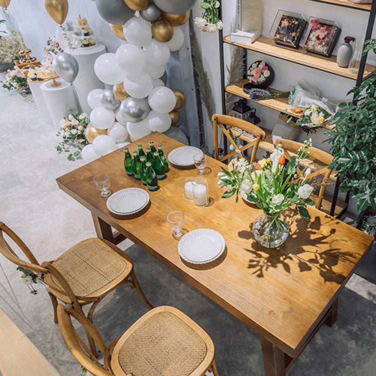 Country Style Bentwood Side Chair Cross Back Beech Armless Dining Chairs Clearhalo ' kitchen&dining_furn' 'Dining Chairs' 'Dining Tables & Seating' 'dining_chair' 'furn' 'furn_dining_chair' 'Furniture' 'furniture_dining_chair' 'Kitchen & Dining Furniture' 'kitchen' 3703130