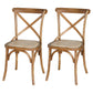 Country Style Bentwood Side Chair Cross Back Beech Armless Dining Chairs Distressed Wood 2 Piece Set Clearhalo ' kitchen&dining_furn' 'Dining Chairs' 'Dining Tables & Seating' 'dining_chair' 'furn' 'furn_dining_chair' 'Furniture' 'furniture_dining_chair' 'Kitchen & Dining Furniture' 'kitchen' 3703138