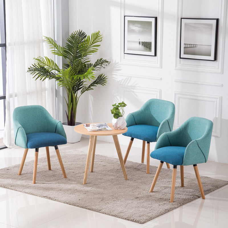 Nordic Style Solid Wood Dining Room Chair Upholstered Arm Chair for Home Use Clearhalo ' kitchen&dining_furn' 'Dining Chairs' 'Dining Tables & Seating' 'dining_chair' 'furn' 'furn_dining_chair' 'Furniture' 'furniture_dining_chair' 'Kitchen & Dining Furniture' 'kitchen' 3703162