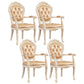 Upholstered European Style Dining Arm Chair Open Dining Chair for Restaurant Yellow 4 Piece Set Clearhalo ' kitchen&dining_furn' 'Dining Chairs' 'Dining Tables & Seating' 'dining_chair' 'furn' 'furn_dining_chair' 'Furniture' 'furniture_dining_chair' 'Kitchen & Dining Furniture' 'kitchen' 3703173