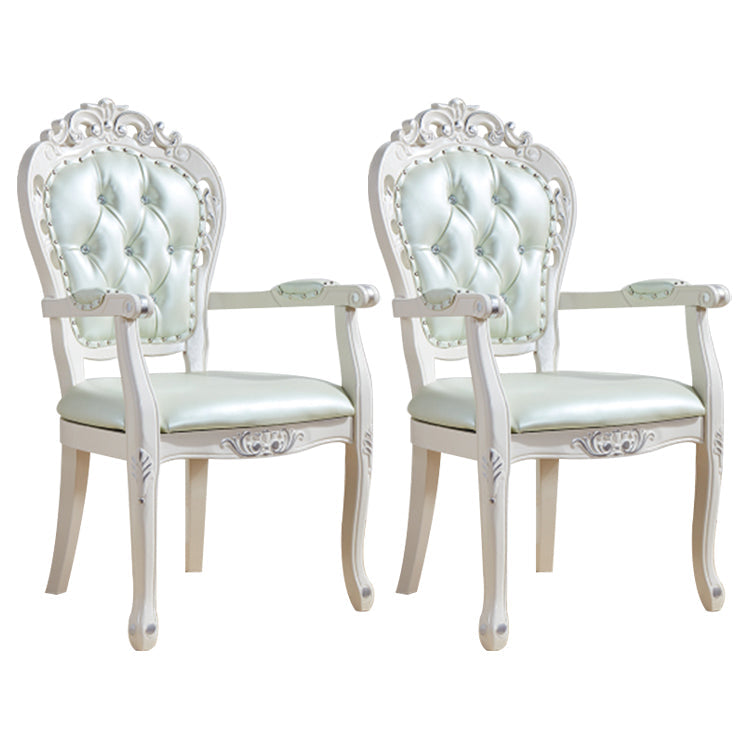 Upholstered European Style Dining Arm Chair Open Dining Chair for Restaurant Light Blue 2 Piece Set Clearhalo ' kitchen&dining_furn' 'Dining Chairs' 'Dining Tables & Seating' 'dining_chair' 'furn' 'furn_dining_chair' 'Furniture' 'furniture_dining_chair' 'Kitchen & Dining Furniture' 'kitchen' 3703184