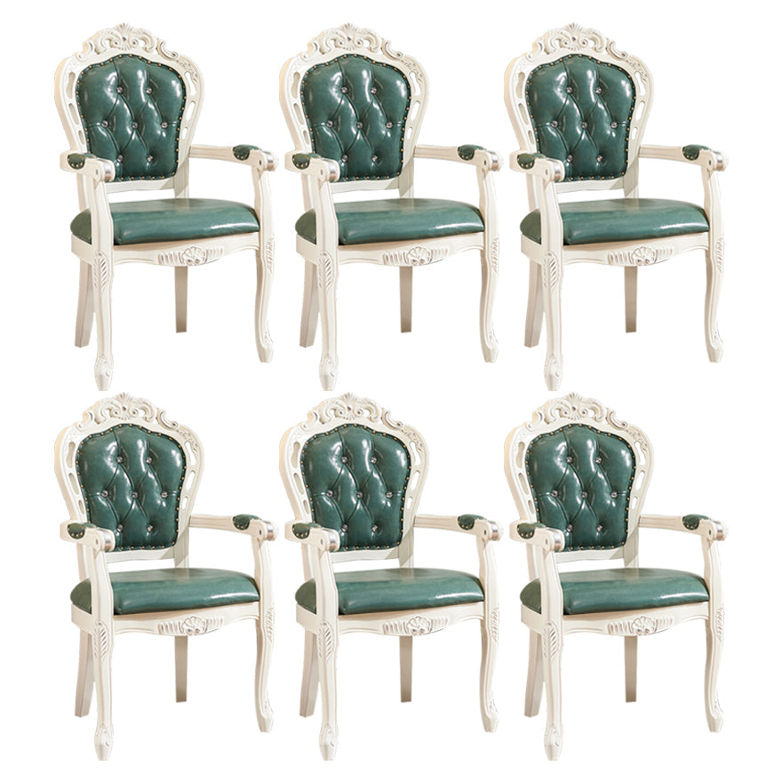 Upholstered European Style Dining Arm Chair Open Dining Chair for Restaurant Royal Blue 6 Piece Set Clearhalo ' kitchen&dining_furn' 'Dining Chairs' 'Dining Tables & Seating' 'dining_chair' 'furn' 'furn_dining_chair' 'Furniture' 'furniture_dining_chair' 'Kitchen & Dining Furniture' 'kitchen' 3703193
