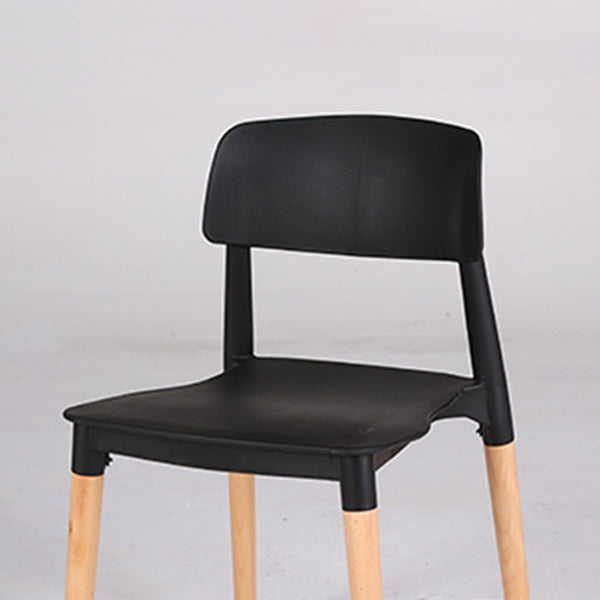 Modern Style Plastic Dining Chair Open Back Dining Side Chair for Kitchen Clearhalo ' kitchen&dining_furn' 'Dining Chairs' 'Dining Tables & Seating' 'dining_chair' 'furn' 'furn_dining_chair' 'Furniture' 'furniture_dining_chair' 'Kitchen & Dining Furniture' 'kitchen' 3703204