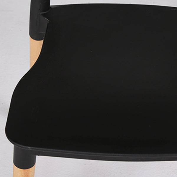 Modern Style Plastic Dining Chair Open Back Dining Side Chair for Kitchen Clearhalo ' kitchen&dining_furn' 'Dining Chairs' 'Dining Tables & Seating' 'dining_chair' 'furn' 'furn_dining_chair' 'Furniture' 'furniture_dining_chair' 'Kitchen & Dining Furniture' 'kitchen' 3703206