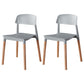 Modern Style Plastic Dining Chair Open Back Dining Side Chair for Kitchen Light Gray 2 Piece Set Clearhalo ' kitchen&dining_furn' 'Dining Chairs' 'Dining Tables & Seating' 'dining_chair' 'furn' 'furn_dining_chair' 'Furniture' 'furniture_dining_chair' 'Kitchen & Dining Furniture' 'kitchen' 3703209