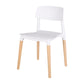Modern Style Plastic Dining Chair Open Back Dining Side Chair for Kitchen White 1 Piece Clearhalo ' kitchen&dining_furn' 'Dining Chairs' 'Dining Tables & Seating' 'dining_chair' 'furn' 'furn_dining_chair' 'Furniture' 'furniture_dining_chair' 'Kitchen & Dining Furniture' 'kitchen' 3703213