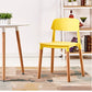 Modern Style Plastic Dining Chair Open Back Dining Side Chair for Kitchen Yellow 1 Piece Clearhalo ' kitchen&dining_furn' 'Dining Chairs' 'Dining Tables & Seating' 'dining_chair' 'furn' 'furn_dining_chair' 'Furniture' 'furniture_dining_chair' 'Kitchen & Dining Furniture' 'kitchen' 3703220