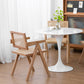 Country Style Dining Arm Chairs Rattan Open Back Rubberwood Indoor Armchair Clearhalo ' kitchen&dining_furn' 'Dining Chairs' 'Dining Tables & Seating' 'dining_chair' 'furn' 'furn_dining_chair' 'Furniture' 'furniture_dining_chair' 'Kitchen & Dining Furniture' 'kitchen' 3703285