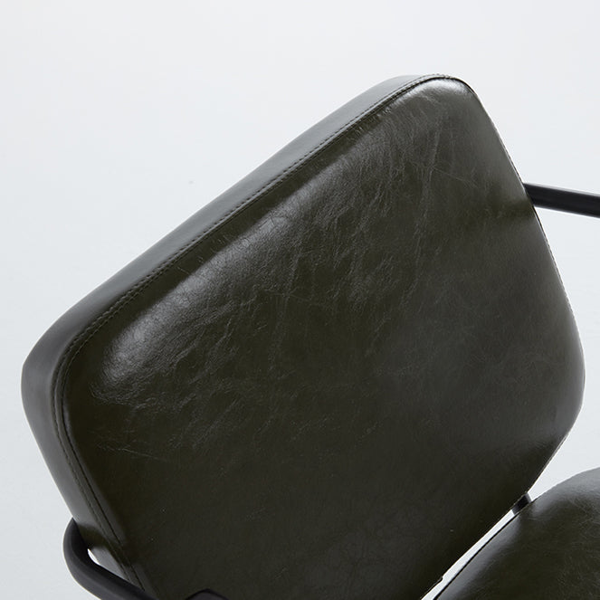 Industrial Style Upholstered Side Chairs with 4 Metal Black Legs Dining Chairs Clearhalo ' kitchen&dining_furn' 'Dining Chairs' 'Dining Tables & Seating' 'dining_chair' 'furn' 'furn_dining_chair' 'Furniture' 'furniture_dining_chair' 'Kitchen & Dining Furniture' 'kitchen' 3703302