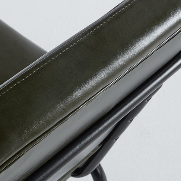 Industrial Style Upholstered Side Chairs with 4 Metal Black Legs Dining Chairs Clearhalo ' kitchen&dining_furn' 'Dining Chairs' 'Dining Tables & Seating' 'dining_chair' 'furn' 'furn_dining_chair' 'Furniture' 'furniture_dining_chair' 'Kitchen & Dining Furniture' 'kitchen' 3703304