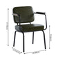 Industrial Style Upholstered Side Chairs with 4 Metal Black Legs Dining Chairs Clearhalo ' kitchen&dining_furn' 'Dining Chairs' 'Dining Tables & Seating' 'dining_chair' 'furn' 'furn_dining_chair' 'Furniture' 'furniture_dining_chair' 'Kitchen & Dining Furniture' 'kitchen' 3703310