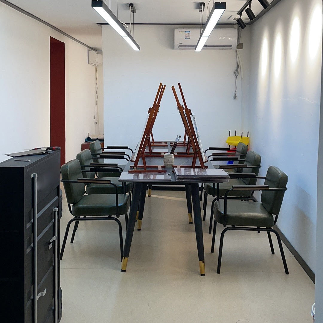 Industrial Style Upholstered Side Chairs with 4 Metal Black Legs Dining Chairs Clearhalo ' kitchen&dining_furn' 'Dining Chairs' 'Dining Tables & Seating' 'dining_chair' 'furn' 'furn_dining_chair' 'Furniture' 'furniture_dining_chair' 'Kitchen & Dining Furniture' 'kitchen' 3703313