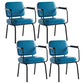 Industrial Style Upholstered Side Chairs with 4 Metal Black Legs Dining Chairs Sky Blue 4 Piece Set Clearhalo ' kitchen&dining_furn' 'Dining Chairs' 'Dining Tables & Seating' 'dining_chair' 'furn' 'furn_dining_chair' 'Furniture' 'furniture_dining_chair' 'Kitchen & Dining Furniture' 'kitchen' 3703316