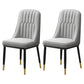Scandinavian Style Metal Dining Chairs Dining Room Armless Parsons Chair Light Gray 2 Piece Set Clearhalo ' kitchen&dining_furn' 'Dining Chairs' 'Dining Tables & Seating' 'dining_chair' 'furn' 'furn_dining_chair' 'Furniture' 'furniture_dining_chair' 'Kitchen & Dining Furniture' 'kitchen' 3703338