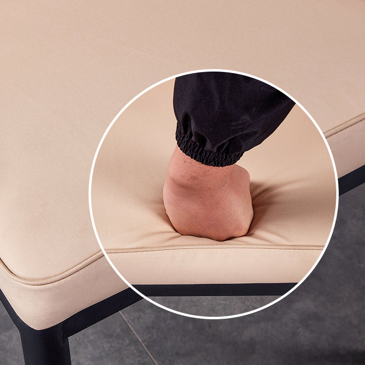 Scandinavian Style Metal Dining Chairs Dining Room Armless Parsons Chair Clearhalo ' kitchen&dining_furn' 'Dining Chairs' 'Dining Tables & Seating' 'dining_chair' 'furn' 'furn_dining_chair' 'Furniture' 'furniture_dining_chair' 'Kitchen & Dining Furniture' 'kitchen' 3703340