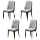 Scandinavian Style Metal Dining Chairs Dining Room Armless Parsons Chair Light Gray 4 Piece Set Clearhalo ' kitchen&dining_furn' 'Dining Chairs' 'Dining Tables & Seating' 'dining_chair' 'furn' 'furn_dining_chair' 'Furniture' 'furniture_dining_chair' 'Kitchen & Dining Furniture' 'kitchen' 3703341