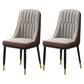 Scandinavian Style Metal Dining Chairs Dining Room Armless Parsons Chair Gray Coffee 2 Piece Set Clearhalo ' kitchen&dining_furn' 'Dining Chairs' 'Dining Tables & Seating' 'dining_chair' 'furn' 'furn_dining_chair' 'Furniture' 'furniture_dining_chair' 'Kitchen & Dining Furniture' 'kitchen' 3703345