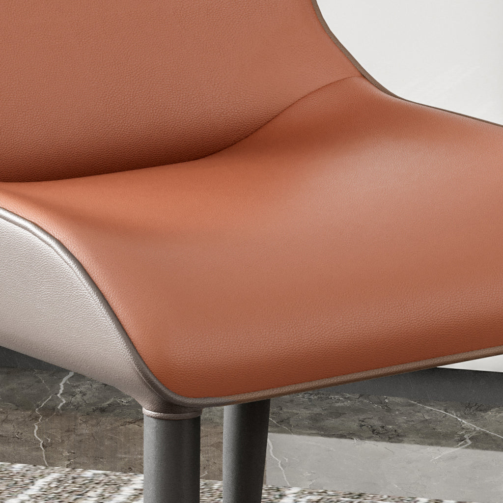 Modern Metal Indoor-Outdoor Chair Dining Room Armless Wingback Side Chair Clearhalo ' kitchen&dining_furn' 'Dining Chairs' 'Dining Tables & Seating' 'dining_chair' 'furn' 'furn_dining_chair' 'Furniture' 'furniture_dining_chair' 'Kitchen & Dining Furniture' 'kitchen' 3703380