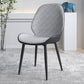 Contemporary Indoor-Outdoor Metal Chair Home Wingback Armless Side Chair Grey 1 Piece Clearhalo ' kitchen&dining_furn' 'Dining Chairs' 'Dining Tables & Seating' 'dining_chair' 'furn' 'furn_dining_chair' 'Furniture' 'furniture_dining_chair' 'Kitchen & Dining Furniture' 'kitchen' 3703387