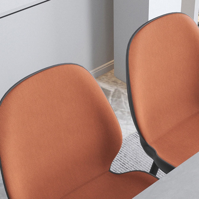 Contemporary Indoor-Outdoor Metal Chair Home Wingback Armless Side Chair Clearhalo ' kitchen&dining_furn' 'Dining Chairs' 'Dining Tables & Seating' 'dining_chair' 'furn' 'furn_dining_chair' 'Furniture' 'furniture_dining_chair' 'Kitchen & Dining Furniture' 'kitchen' 3703397