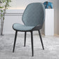 Contemporary Indoor-Outdoor Metal Chair Home Wingback Armless Side Chair Blue-Black 1 Piece Clearhalo ' kitchen&dining_furn' 'Dining Chairs' 'Dining Tables & Seating' 'dining_chair' 'furn' 'furn_dining_chair' 'Furniture' 'furniture_dining_chair' 'Kitchen & Dining Furniture' 'kitchen' 3703421