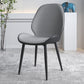 Contemporary Indoor-Outdoor Metal Chair Home Wingback Armless Side Chair Silver Gray 1 Piece Clearhalo ' kitchen&dining_furn' 'Dining Chairs' 'Dining Tables & Seating' 'dining_chair' 'furn' 'furn_dining_chair' 'Furniture' 'furniture_dining_chair' 'Kitchen & Dining Furniture' 'kitchen' 3703424