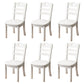 Contemporary Indoor-Outdoor Wood Chair Home Armless Ladder Back Dining Chair White 6 Piece Set Clearhalo ' kitchen&dining_furn' 'Dining Chairs' 'Dining Tables & Seating' 'dining_chair' 'furn' 'furn_dining_chair' 'Furniture' 'furniture_dining_chair' 'Kitchen & Dining Furniture' 'kitchen' 3703438