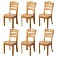 Contemporary Indoor-Outdoor Wood Chair Home Armless Ladder Back Dining Chair Khaki 6 Piece Set Clearhalo ' kitchen&dining_furn' 'Dining Chairs' 'Dining Tables & Seating' 'dining_chair' 'furn' 'furn_dining_chair' 'Furniture' 'furniture_dining_chair' 'Kitchen & Dining Furniture' 'kitchen' 3703444