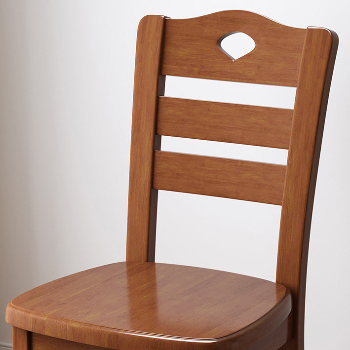 Contemporary Indoor-Outdoor Wood Chair Home Armless Ladder Back Dining Chair Clearhalo ' kitchen&dining_furn' 'Dining Chairs' 'Dining Tables & Seating' 'dining_chair' 'furn' 'furn_dining_chair' 'Furniture' 'furniture_dining_chair' 'Kitchen & Dining Furniture' 'kitchen' 3703449