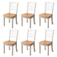 Contemporary Indoor-Outdoor Wood Chair Home Armless Ladder Back Dining Chair Khaki-White 6 Piece Set Clearhalo ' kitchen&dining_furn' 'Dining Chairs' 'Dining Tables & Seating' 'dining_chair' 'furn' 'furn_dining_chair' 'Furniture' 'furniture_dining_chair' 'Kitchen & Dining Furniture' 'kitchen' 3703457