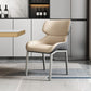Contemporary Metal Dining Room Armless chairs Wingback Side Chair for Home Use Camel 1 Piece Clearhalo ' kitchen&dining_furn' 'Dining Chairs' 'Dining Tables & Seating' 'dining_chair' 'furn' 'furn_dining_chair' 'Furniture' 'furniture_dining_chair' 'Kitchen & Dining Furniture' 'kitchen' 3703473