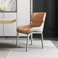 Contemporary Metal Dining Room Armless chairs Wingback Side Chair for Home Use Orange 1 Piece Clearhalo ' kitchen&dining_furn' 'Dining Chairs' 'Dining Tables & Seating' 'dining_chair' 'furn' 'furn_dining_chair' 'Furniture' 'furniture_dining_chair' 'Kitchen & Dining Furniture' 'kitchen' 3703492