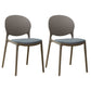 Stackable Plastic Armless Dining Chairs Indoor Scandinavian Side Chair Grey 2 Piece Set Clearhalo ' kitchen&dining_furn' 'Dining Chairs' 'Dining Tables & Seating' 'dining_chair' 'furn' 'furn_dining_chair' 'Furniture' 'furniture_dining_chair' 'Kitchen & Dining Furniture' 'kitchen' 3703502