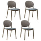 Stackable Plastic Armless Dining Chairs Indoor Scandinavian Side Chair Grey 4 Piece Set Clearhalo ' kitchen&dining_furn' 'Dining Chairs' 'Dining Tables & Seating' 'dining_chair' 'furn' 'furn_dining_chair' 'Furniture' 'furniture_dining_chair' 'Kitchen & Dining Furniture' 'kitchen' 3703503