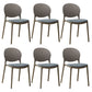 Stackable Plastic Armless Dining Chairs Indoor Scandinavian Side Chair Grey 6 Piece Set Clearhalo ' kitchen&dining_furn' 'Dining Chairs' 'Dining Tables & Seating' 'dining_chair' 'furn' 'furn_dining_chair' 'Furniture' 'furniture_dining_chair' 'Kitchen & Dining Furniture' 'kitchen' 3703505