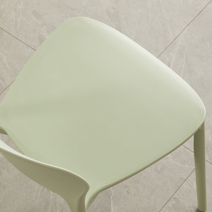 Stackable Plastic Armless Dining Chairs Indoor Scandinavian Side Chair Clearhalo ' kitchen&dining_furn' 'Dining Chairs' 'Dining Tables & Seating' 'dining_chair' 'furn' 'furn_dining_chair' 'Furniture' 'furniture_dining_chair' 'Kitchen & Dining Furniture' 'kitchen' 3703507