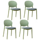 Stackable Plastic Armless Dining Chairs Indoor Scandinavian Side Chair Lake Green 4 Piece Set Clearhalo ' kitchen&dining_furn' 'Dining Chairs' 'Dining Tables & Seating' 'dining_chair' 'furn' 'furn_dining_chair' 'Furniture' 'furniture_dining_chair' 'Kitchen & Dining Furniture' 'kitchen' 3703524