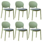 Stackable Plastic Armless Dining Chairs Indoor Scandinavian Side Chair Lake Green 6 Piece Set Clearhalo ' kitchen&dining_furn' 'Dining Chairs' 'Dining Tables & Seating' 'dining_chair' 'furn' 'furn_dining_chair' 'Furniture' 'furniture_dining_chair' 'Kitchen & Dining Furniture' 'kitchen' 3703525