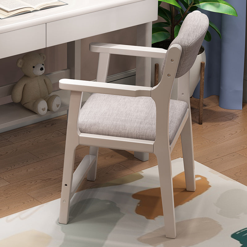 Wood Scandinavian Style Dining Chairs Home Open Back Dining Side Chair with Arm White 1 Piece Clearhalo ' kitchen&dining_furn' 'Dining Chairs' 'Dining Tables & Seating' 'dining_chair' 'furn' 'furn_dining_chair' 'Furniture' 'furniture_dining_chair' 'Kitchen & Dining Furniture' 'kitchen' 3703536