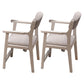 Wood Scandinavian Style Dining Chairs Home Open Back Dining Side Chair with Arm White 2 Piece Set Clearhalo ' kitchen&dining_furn' 'Dining Chairs' 'Dining Tables & Seating' 'dining_chair' 'furn' 'furn_dining_chair' 'Furniture' 'furniture_dining_chair' 'Kitchen & Dining Furniture' 'kitchen' 3703537