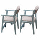 Wood Scandinavian Style Dining Chairs Home Open Back Dining Side Chair with Arm Blue 2 Piece Set Clearhalo ' kitchen&dining_furn' 'Dining Chairs' 'Dining Tables & Seating' 'dining_chair' 'furn' 'furn_dining_chair' 'Furniture' 'furniture_dining_chair' 'Kitchen & Dining Furniture' 'kitchen' 3703550
